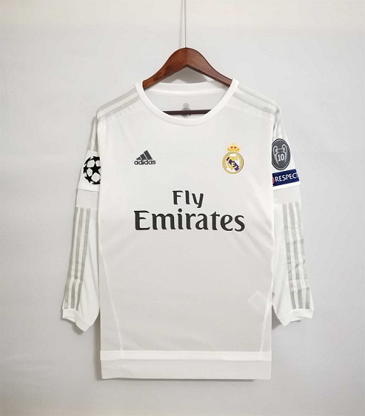 AAA Quality Real Madrid 15/16 Home Long Soccer Jersey